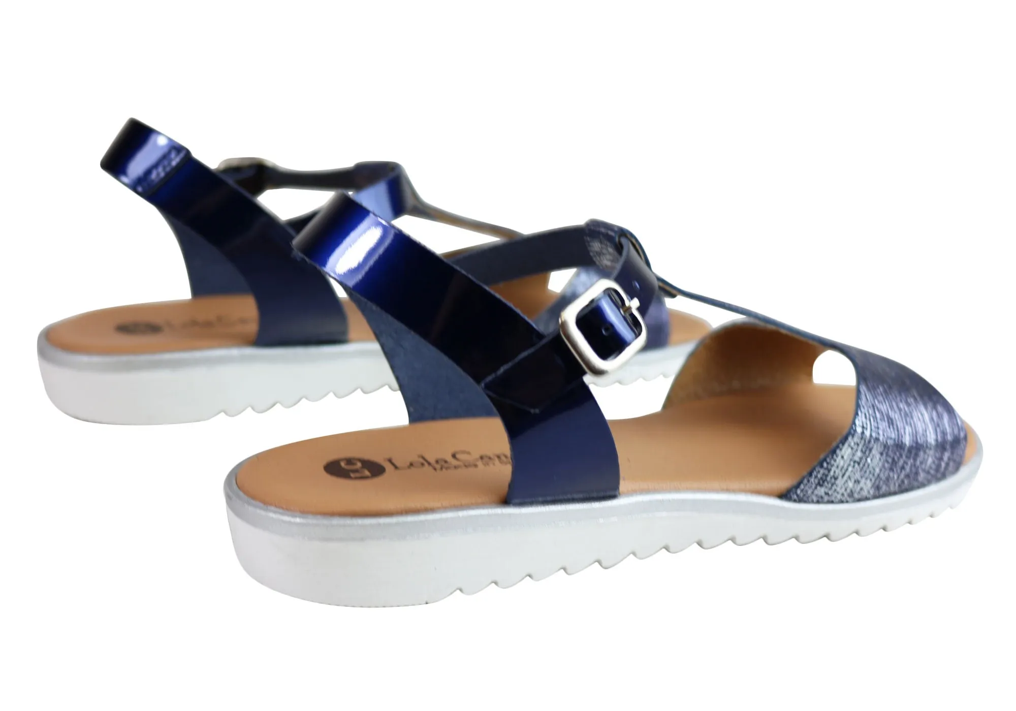 Lola Canales Ola Damen Bequeme Flache Ledersandalen Hergestellt In Spanien Lola Canales Schuhe