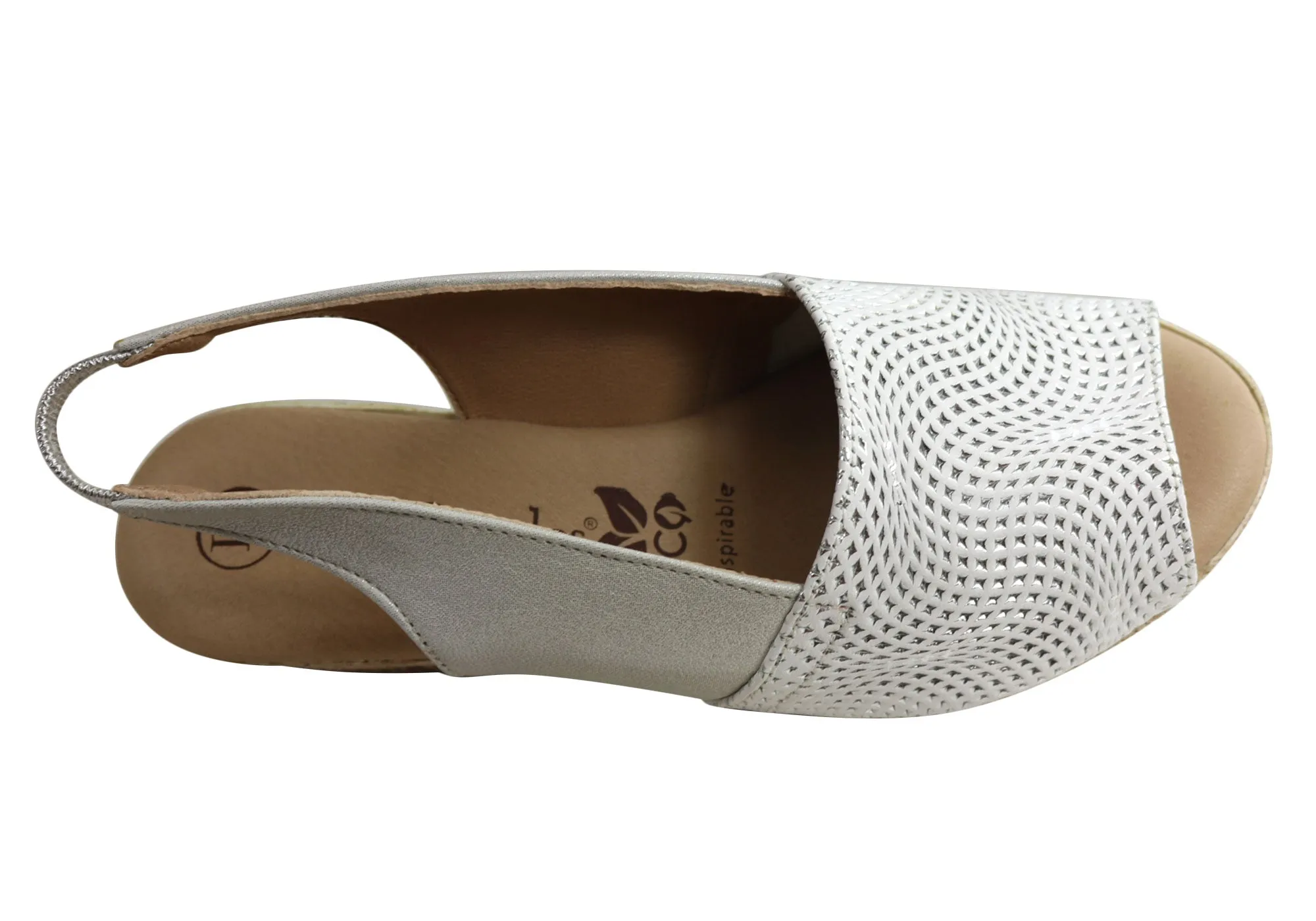 Lola Canales Damen Komfort Keilabsatz Sandalen Aus Leder Hergestellt In Spanien Lola Canales Schuhe
