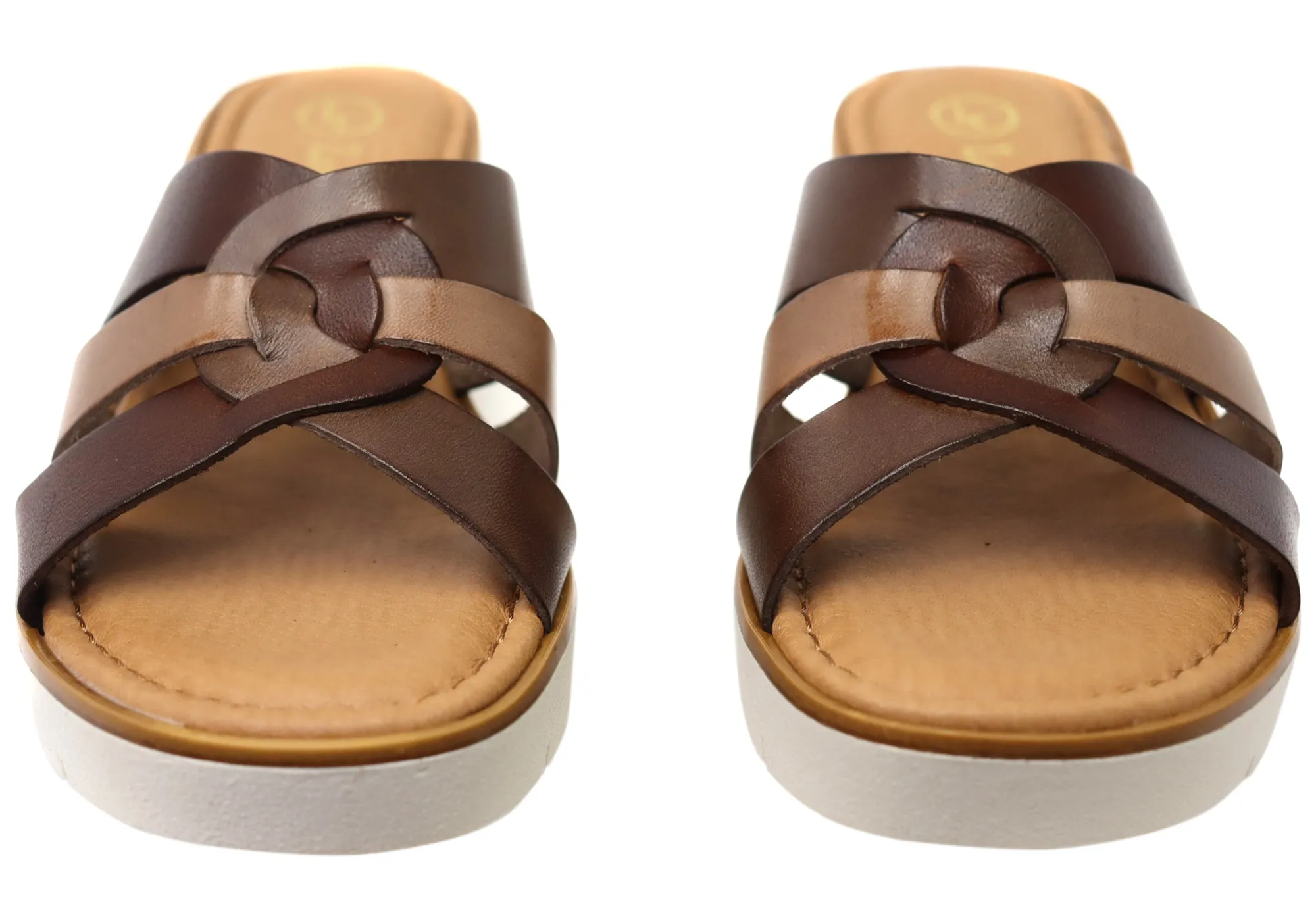 Lola Canales Zena Damen Bequeme Spanische Lederschlappen Sandalen Lola Canales Schuhe