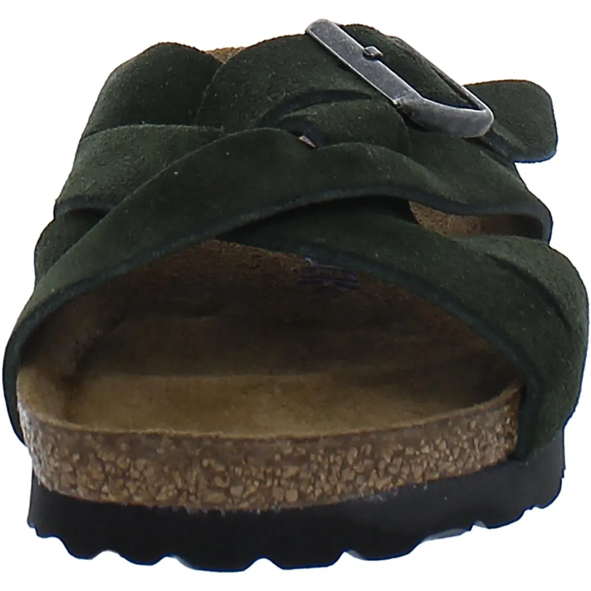 Lugano Damen Wildleder Criss-Cross Slide Sandalen