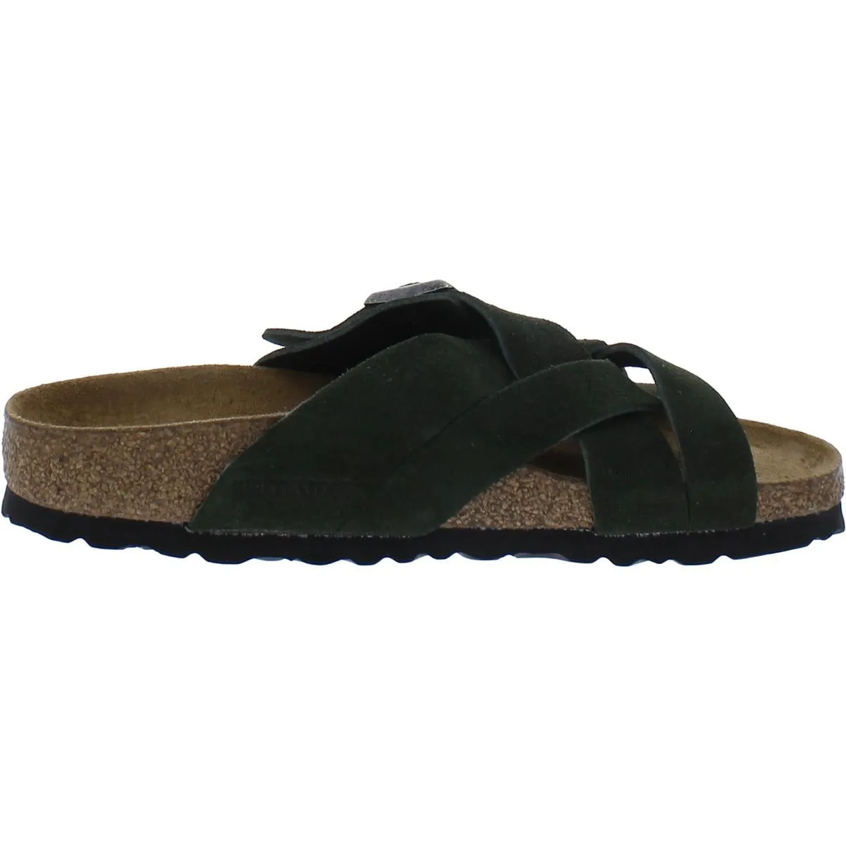 Lugano Damen Wildleder Criss-Cross Slide Sandalen