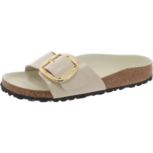 Madid Damen Schlupf-Sandalen mit verstellbarem Riemen und großer Schnalle