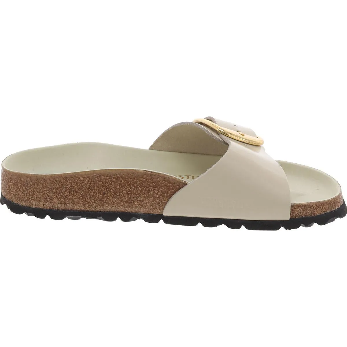 Madid Damen Schlupf-Sandalen mit verstellbarem Riemen und großer Schnalle