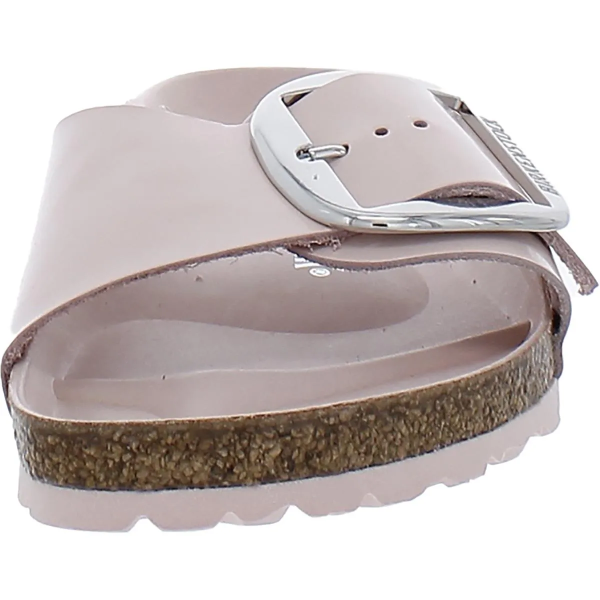 Madrid Big Buckele Damen Lackleder Slip-On Sandalen