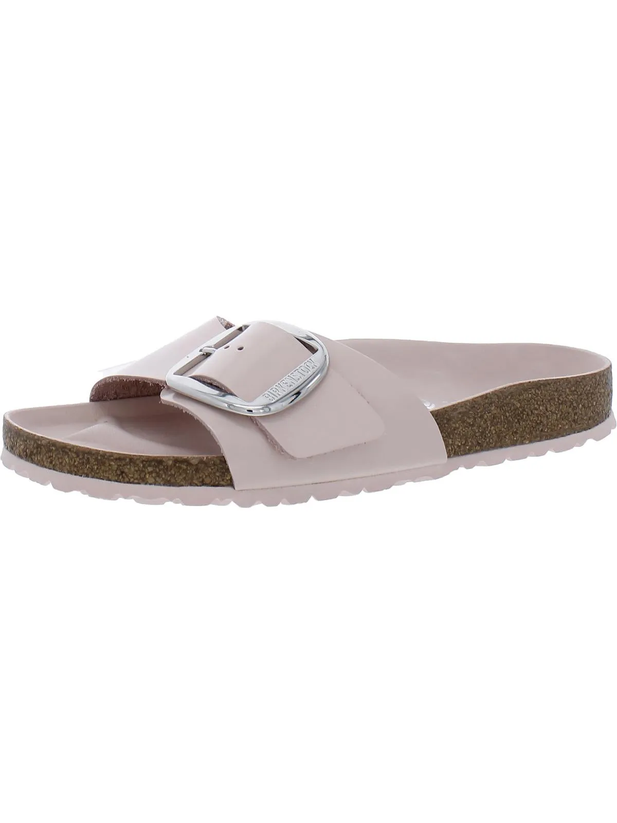 Madrid Big Buckele Damen Lackleder Slip-On Sandalen