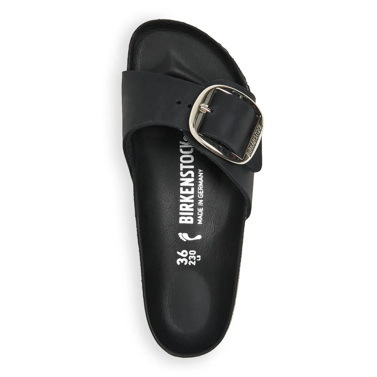 Madrid Damen Ledersandalen mit verstellbarem Riemen und großer Schnalle