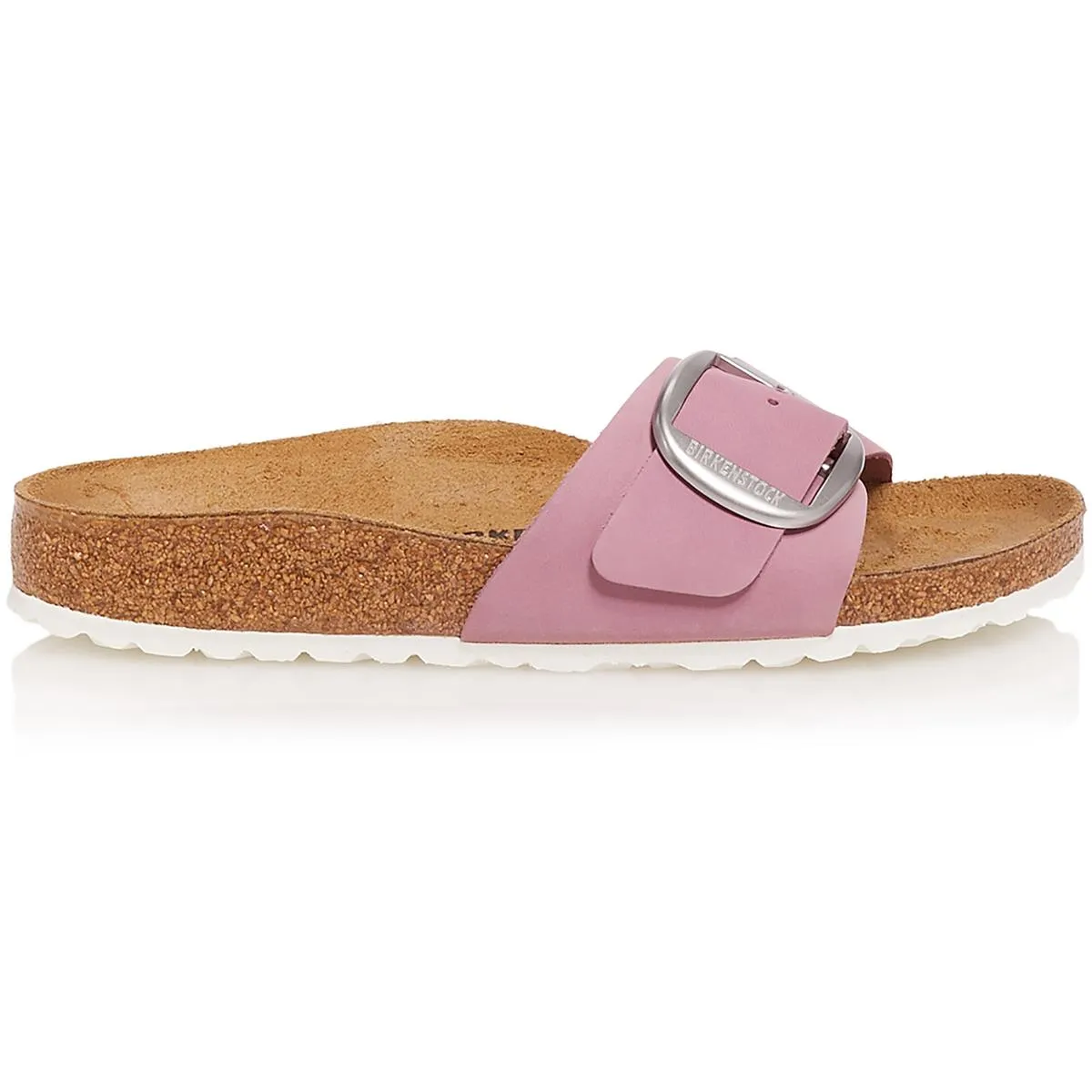 Madrid Damen Flache Riemchensandalen mit großer Schnalle aus Leder