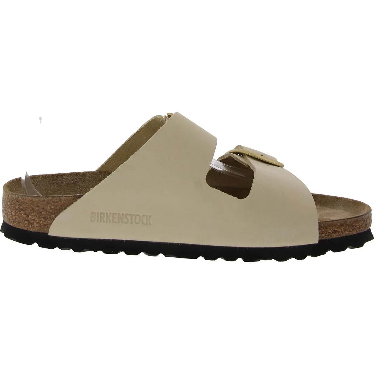 Madrid Damen Flache Riemchensandalen mit großer Schnalle aus Leder