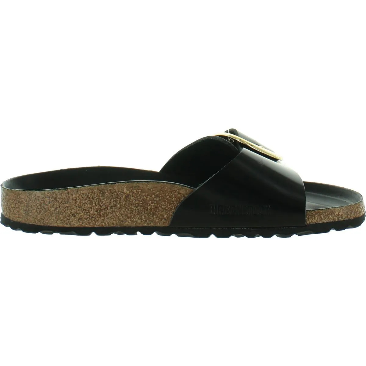 Madrid Damen Flache Riemchensandalen aus Glattleder mit großer Schnalle