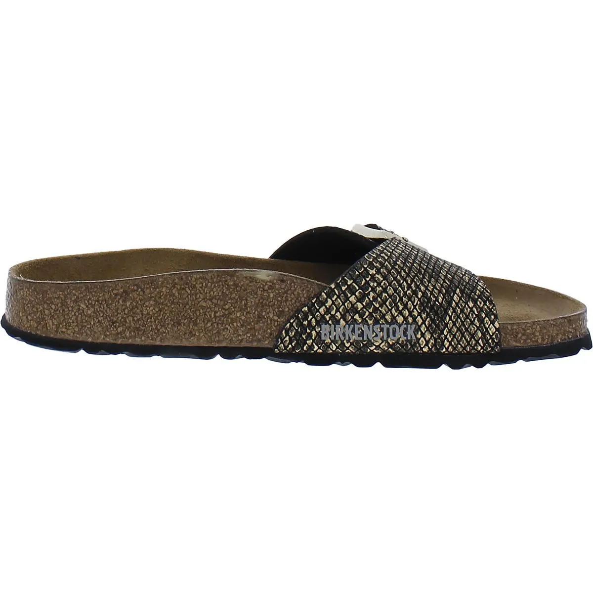Madrid BS Damen Kunstwildleder Schlangenmuster Schlupfsandalen