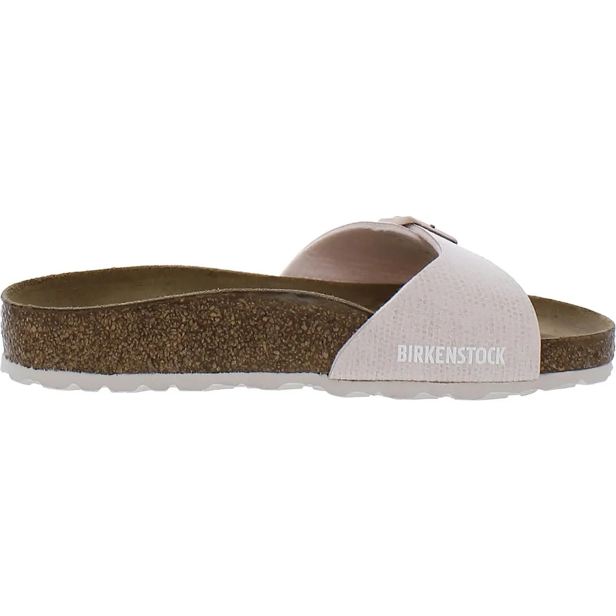 Madrid BS Womens Metallic Side Slide Sandals