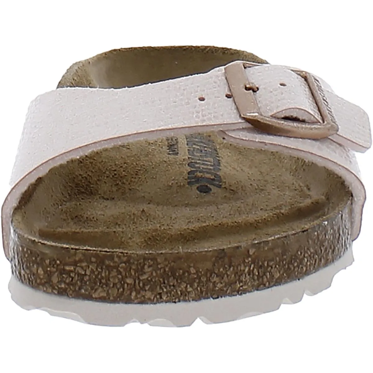 Madrid BS Womens Metallic Side Slide Sandals