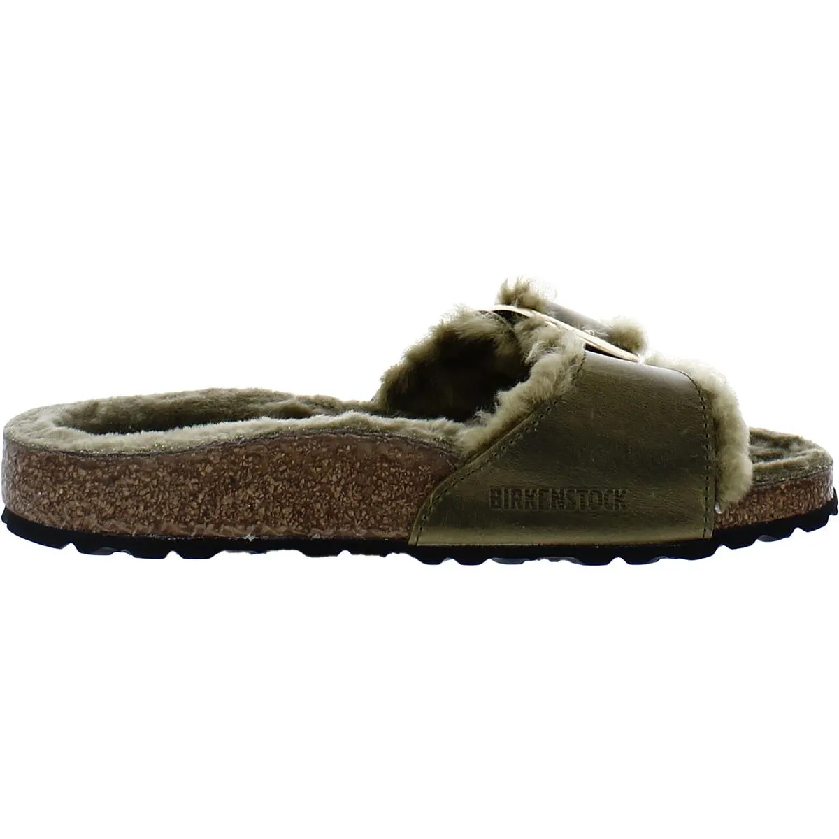 Madrid Damen Shearling Riemchensandalen mit Schnalle