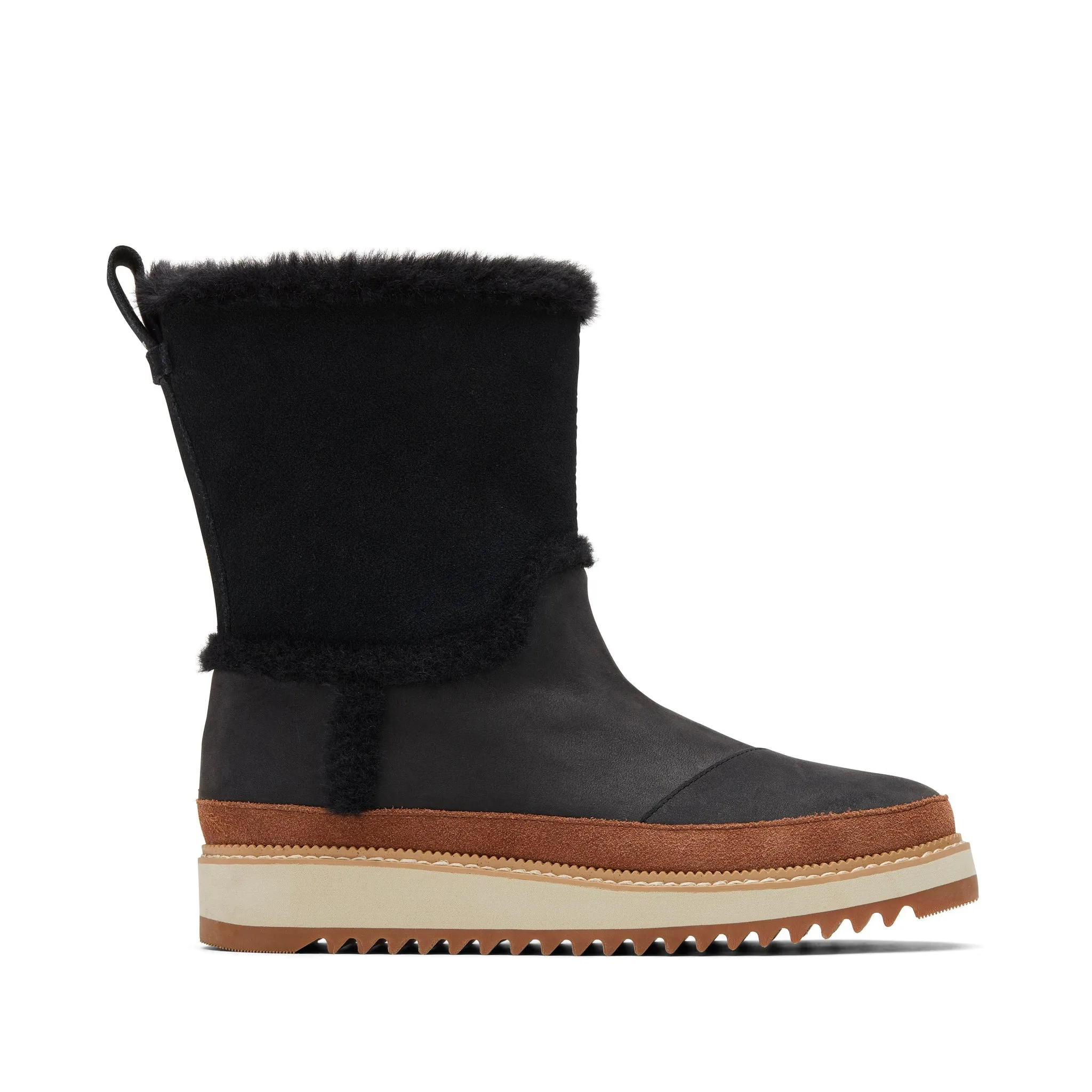 Makenna Black Kunstpelz-Stiefel
