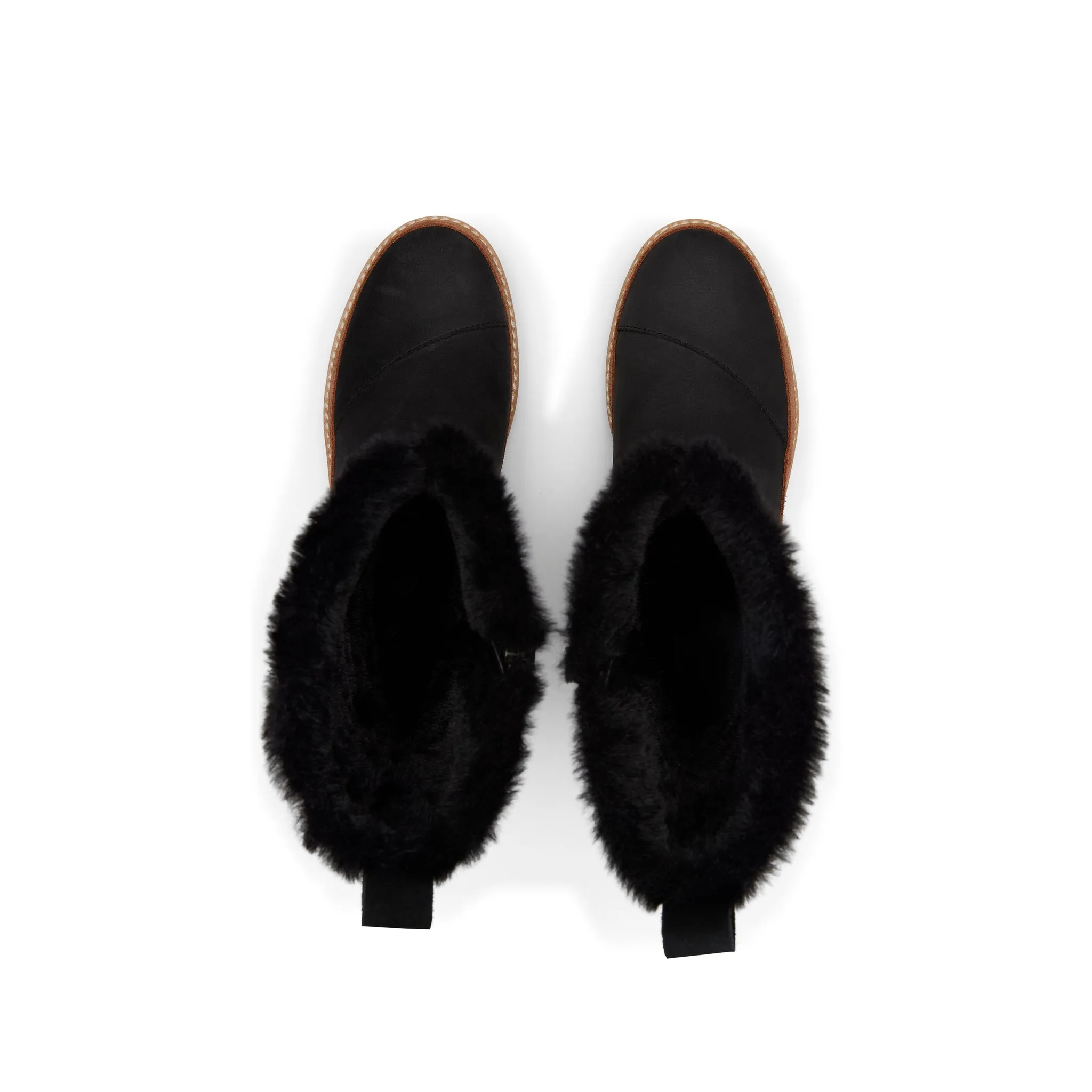 Makenna Black Kunstpelz-Stiefel