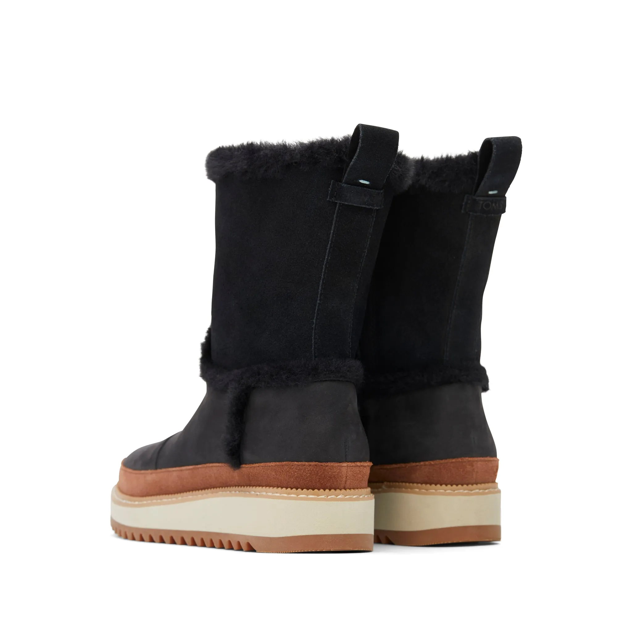 Makenna Black Kunstpelz-Stiefel
