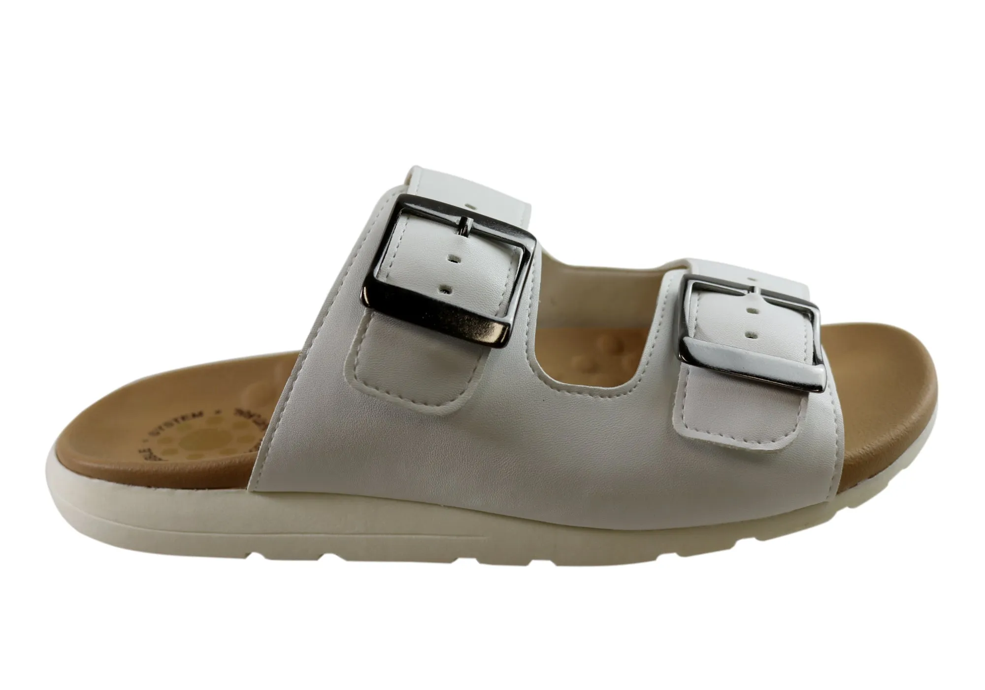 Malu Supercomfort Deim Damen Komfort Slides Sandalen Hergestellt in Brasilien Malu Supercomfort Schuhe