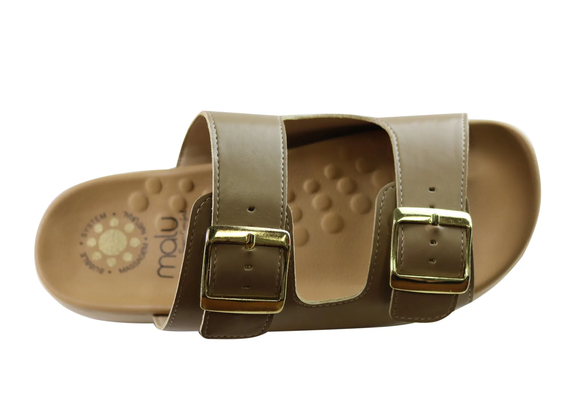 Malu Supercomfort Deim Damen Komfort Slides Sandalen Hergestellt in Brasilien Malu Supercomfort Schuhe
