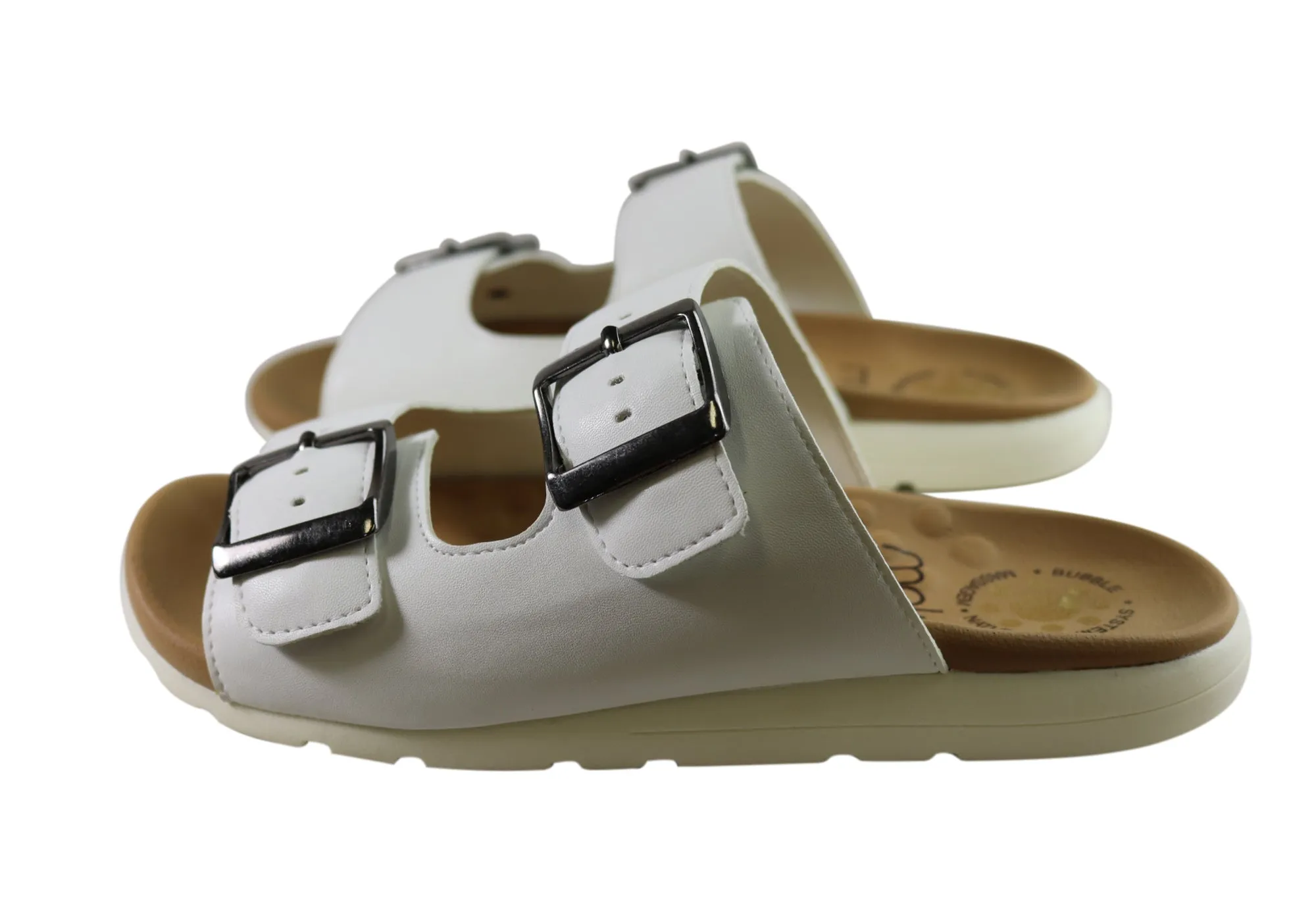 Malu Supercomfort Deim Damen Komfort Slides Sandalen Hergestellt in Brasilien Malu Supercomfort Schuhe