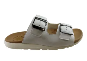 Malu Supercomfort Deim Damen Komfort Slides Sandalen Hergestellt in Brasilien Malu Supercomfort Schuhe