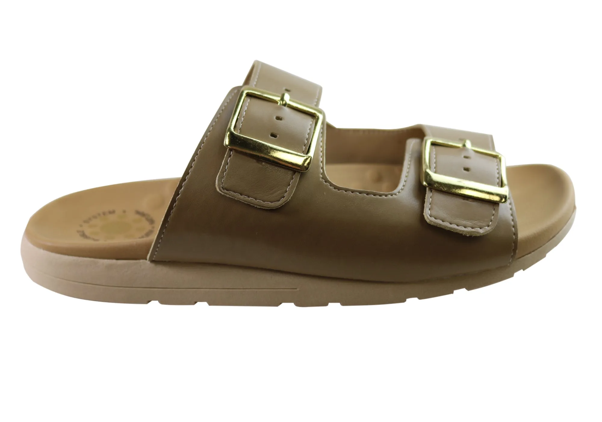 Malu Supercomfort Deim Damen Komfort Slides Sandalen Hergestellt in Brasilien Malu Supercomfort Schuhe