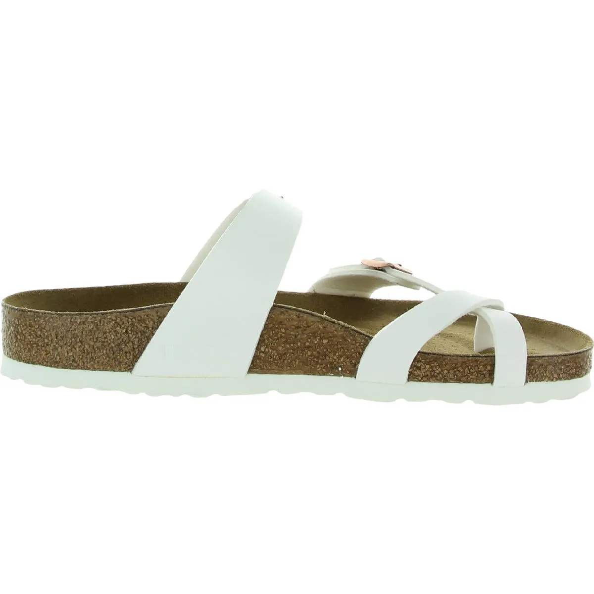 Mayari Damen Leder Schlupf-Sandalen mit Fußbett