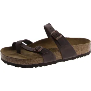 Mayari Damen Leder Schlupf-Sandalen mit Fußbett