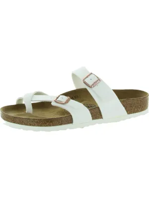 Mayari Damen Leder Schlupf-Sandalen mit Fußbett