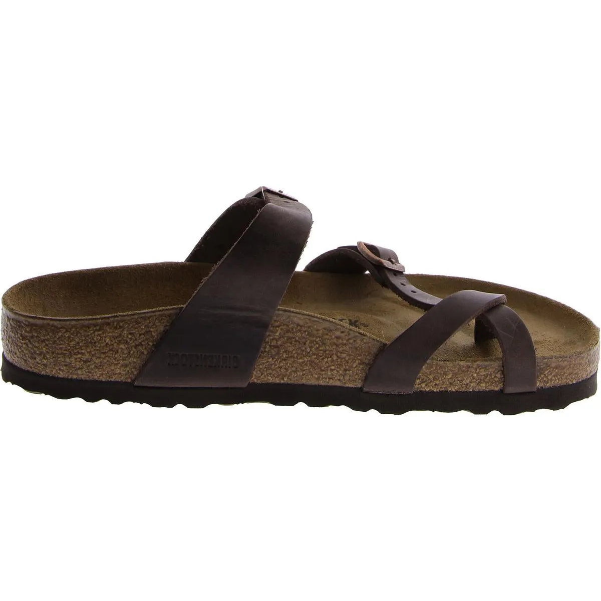 Mayari Damen Leder Schlupf-Sandalen mit Fußbett