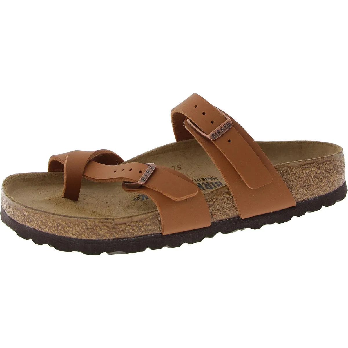 Mayari Damen Leder Schlupf-Sandalen mit Fußbett
