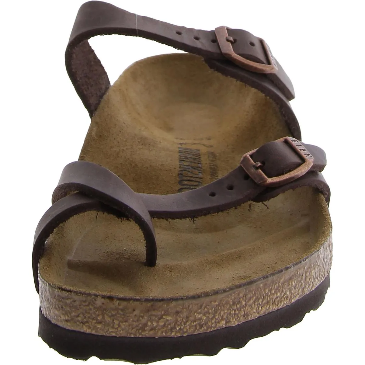 Mayari Damen Leder Schlupf-Sandalen mit Fußbett
