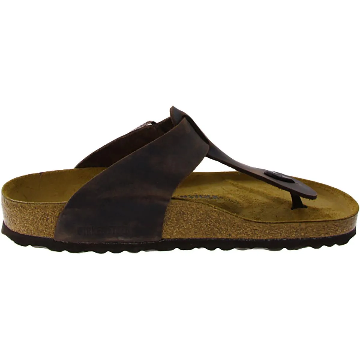 Medina Damen Leder Flachbett Sandalen
