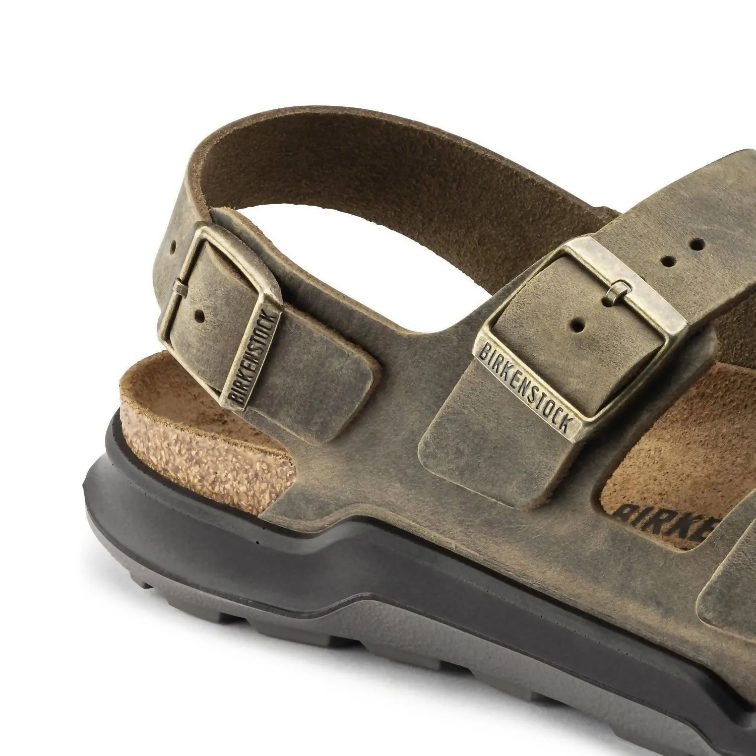 Herren Milano Crosstown Sandale in Khaki Ölleder