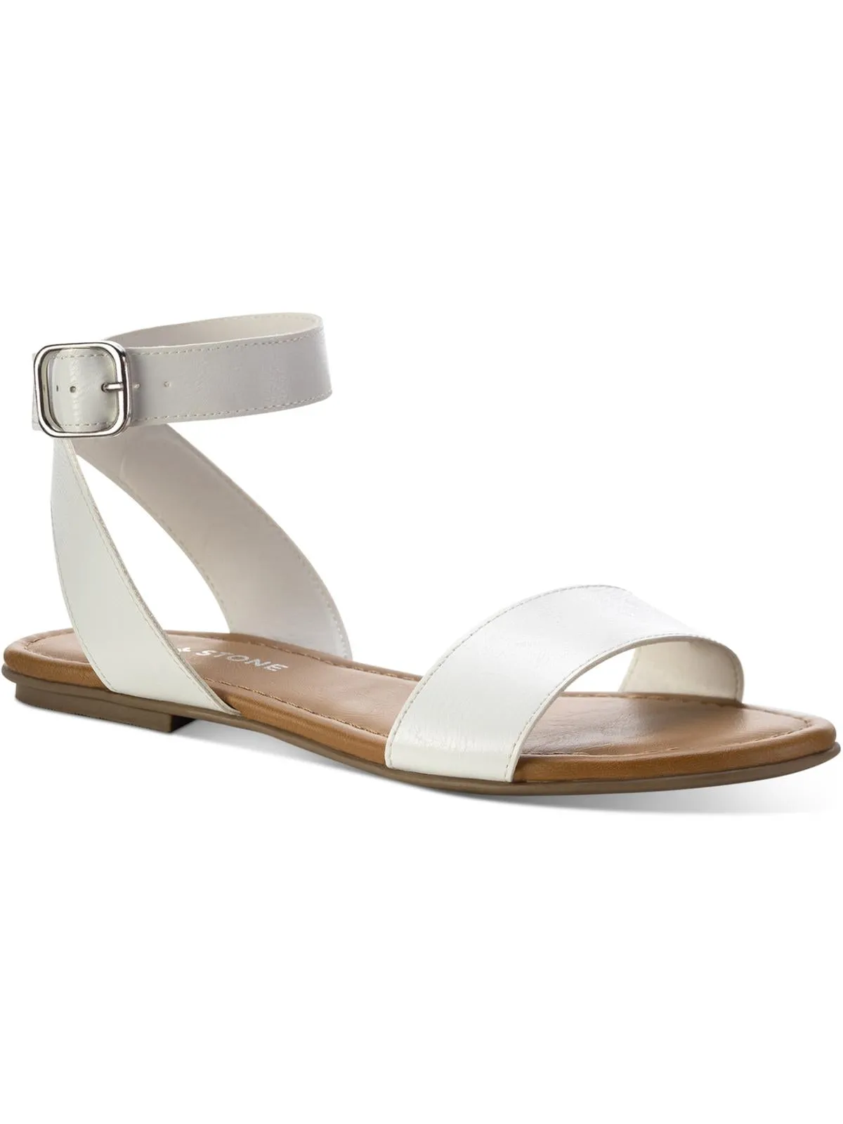 Miiah Damen Kunstleder Knöchelriemen Flache Sandalen Ecco Schuhe