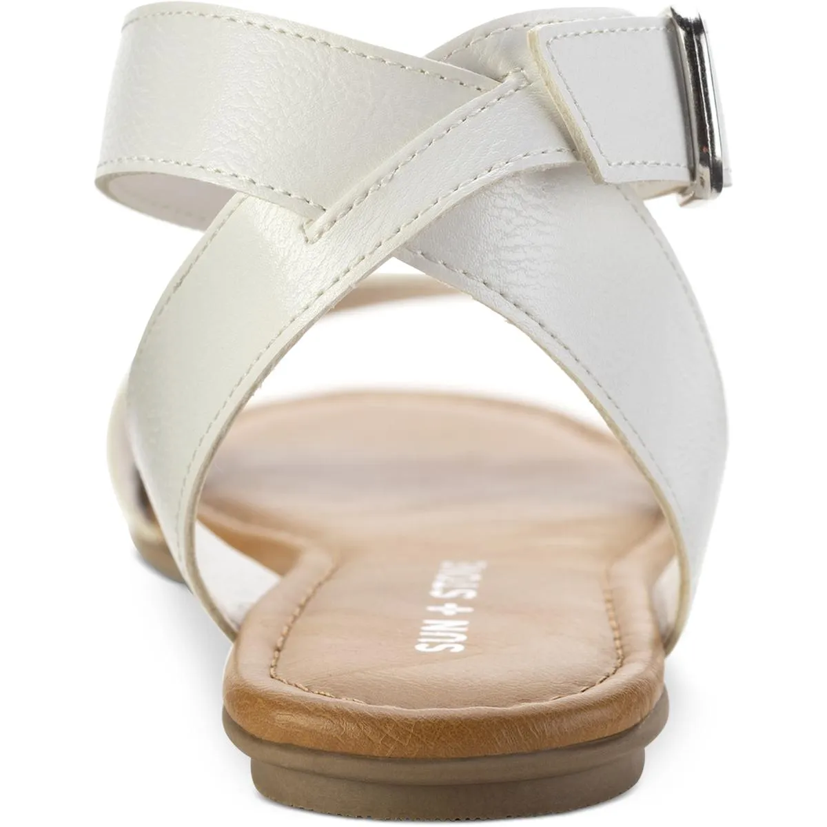 Miiah Damen Kunstleder Knöchelriemen Flache Sandalen Ecco Schuhe