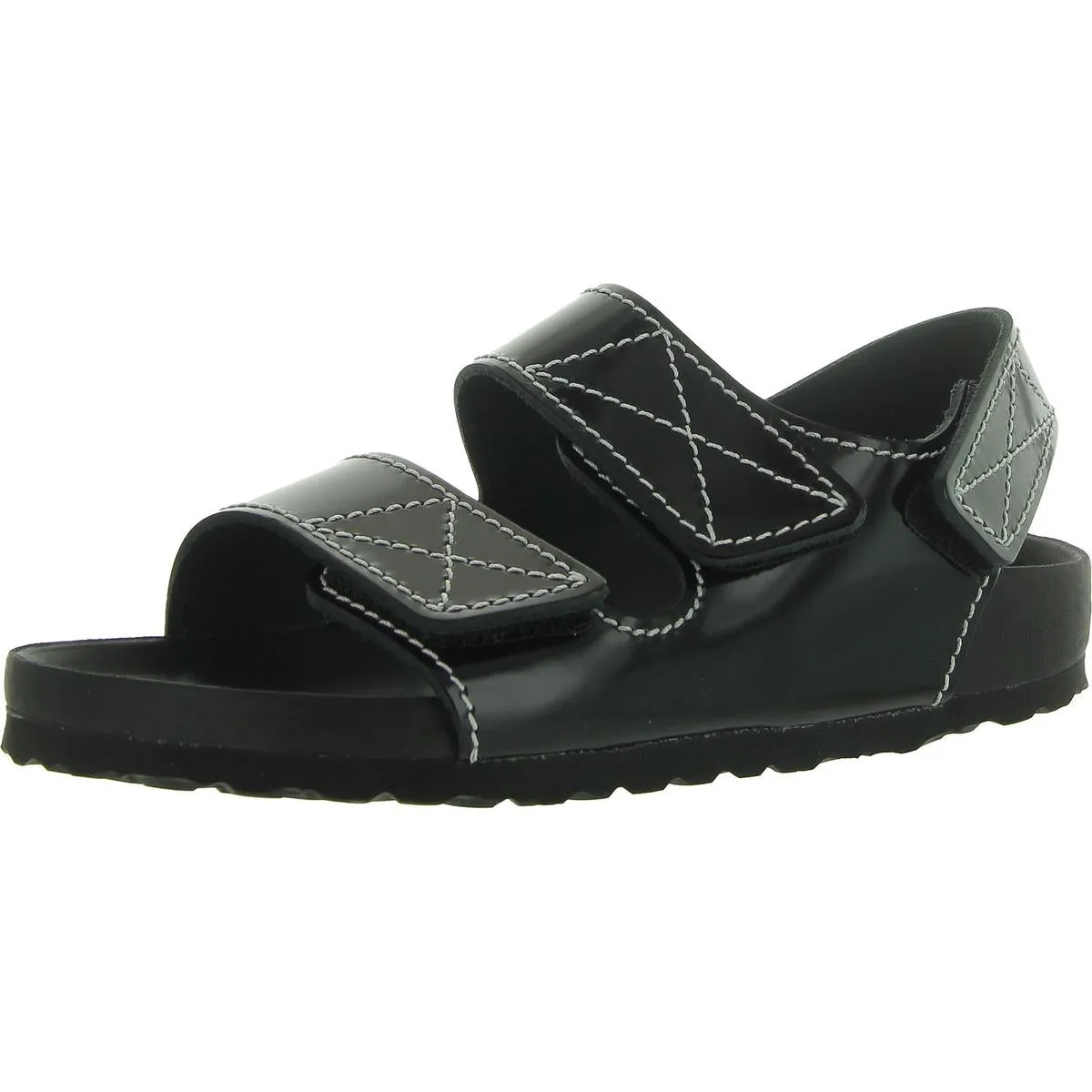 Milano PS Damen Leder Flache Riemchensandalen