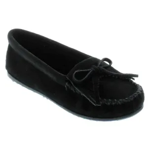 Minnetonka Damen 400 Kilty Hardsole Schwarz Wildleder