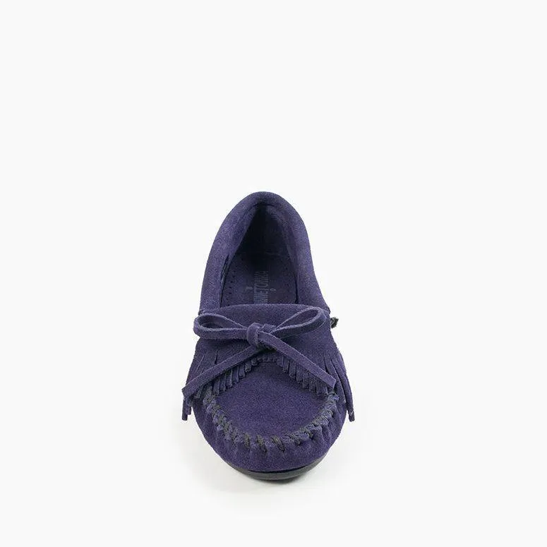 Minnetonka Damen 409T Kilty Navy Wildleder