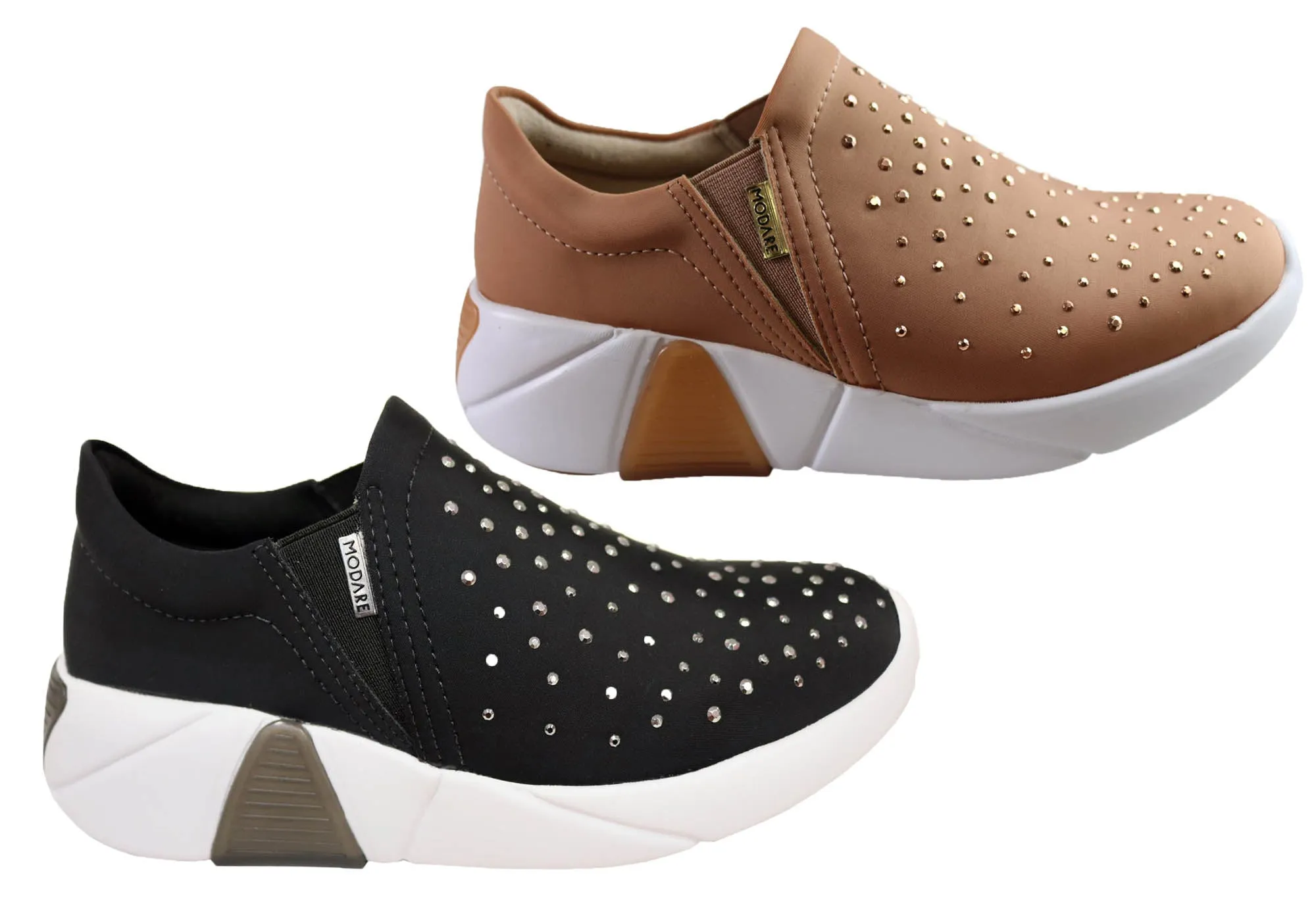Modare Ultraconforto Dazzle Damen Bequemschuhe für den Casual-Stil, hergestellt in Brasilien von Modare Shoes