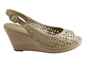 Modare Ultraconforto Eva Damen Komfort Keil-Sandalen Hergestellt in Brasilien Modare Schuhe