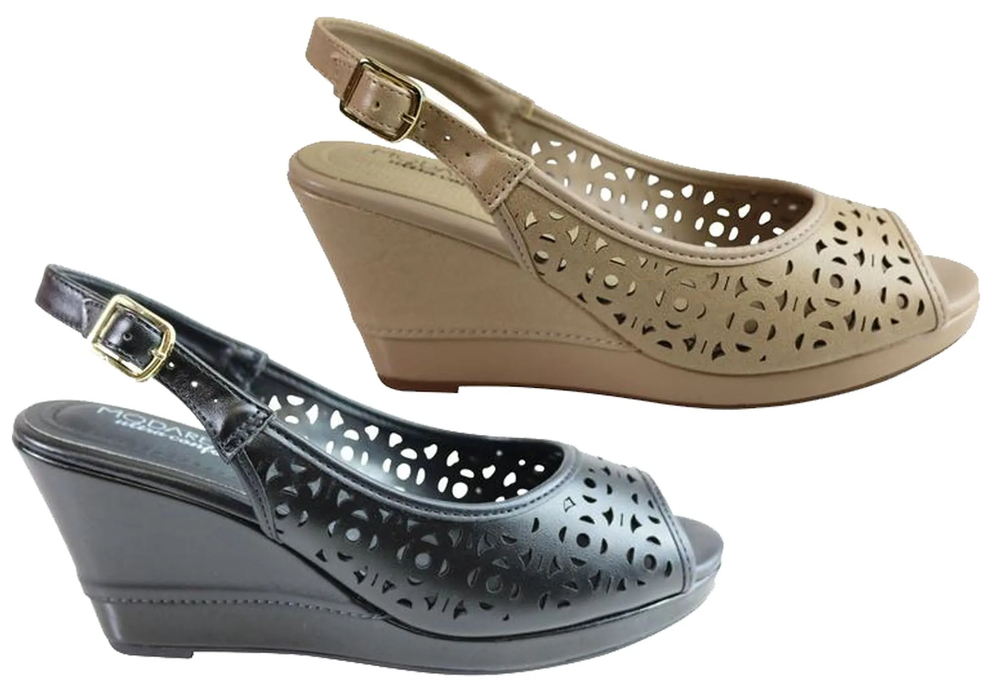 Modare Ultraconforto Eva Damen Komfort Keil-Sandalen Hergestellt in Brasilien Modare Schuhe