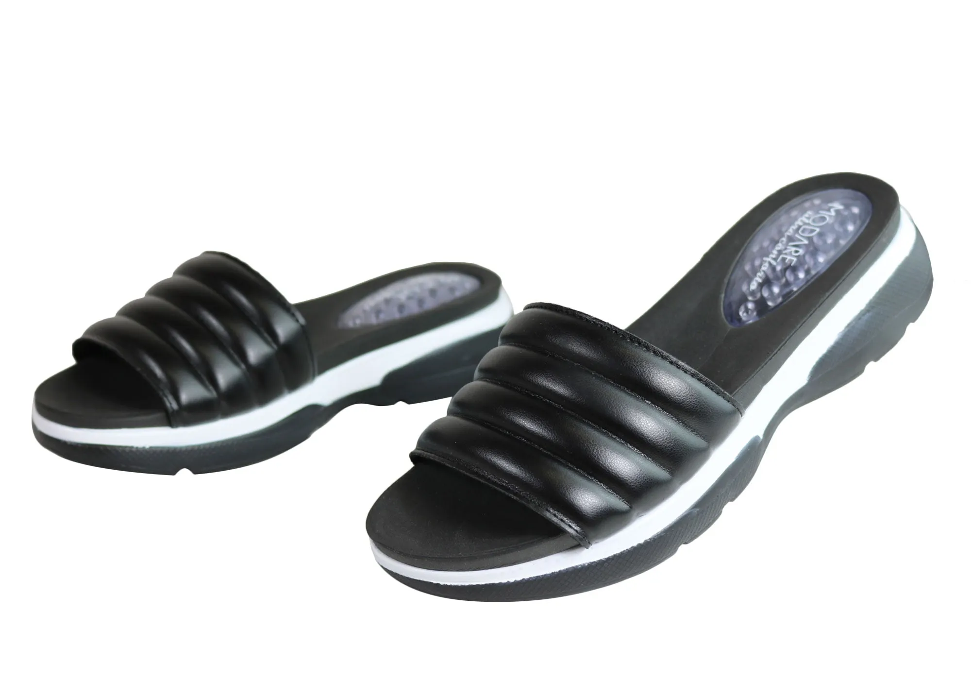 Modare Ultraconforto Mischa Damen Gepolsterte Sandalen Hergestellt in Brasilien Modare Schuhe