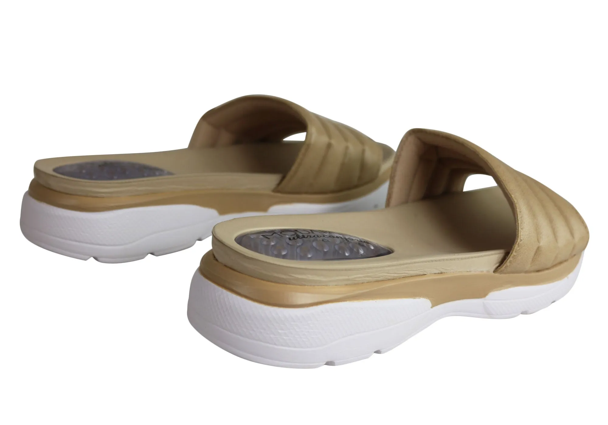 Modare Ultraconforto Mischa Damen Gepolsterte Sandalen Hergestellt in Brasilien Modare Schuhe