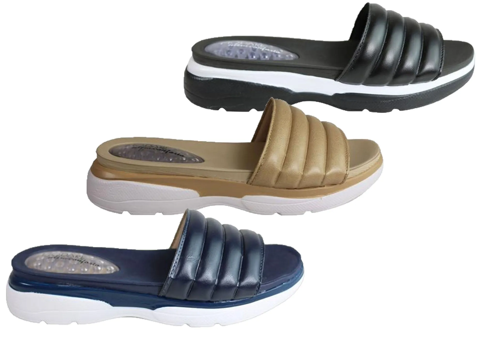 Modare Ultraconforto Mischa Damen Gepolsterte Sandalen Hergestellt in Brasilien Modare Schuhe