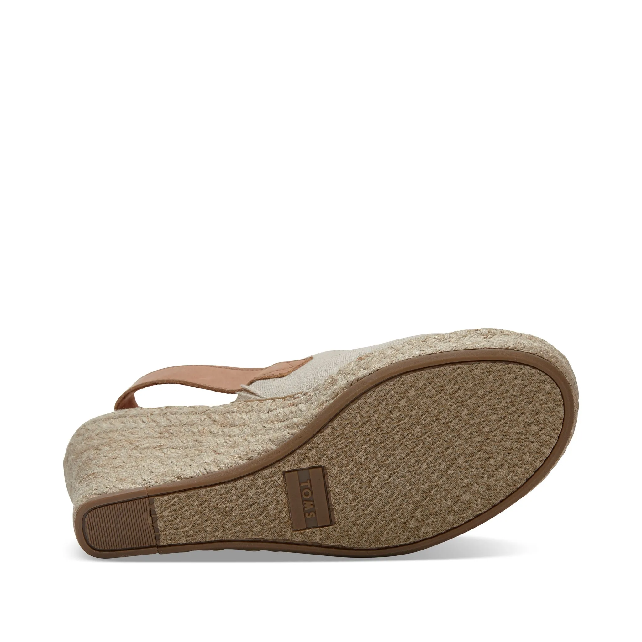 Monica Natural Oxford Keilabsatz Sandale