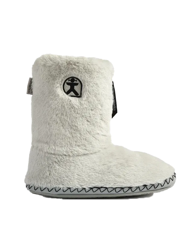 Monroe Faux-Fur Pantoffelstiefel in Grau & Anthrazit