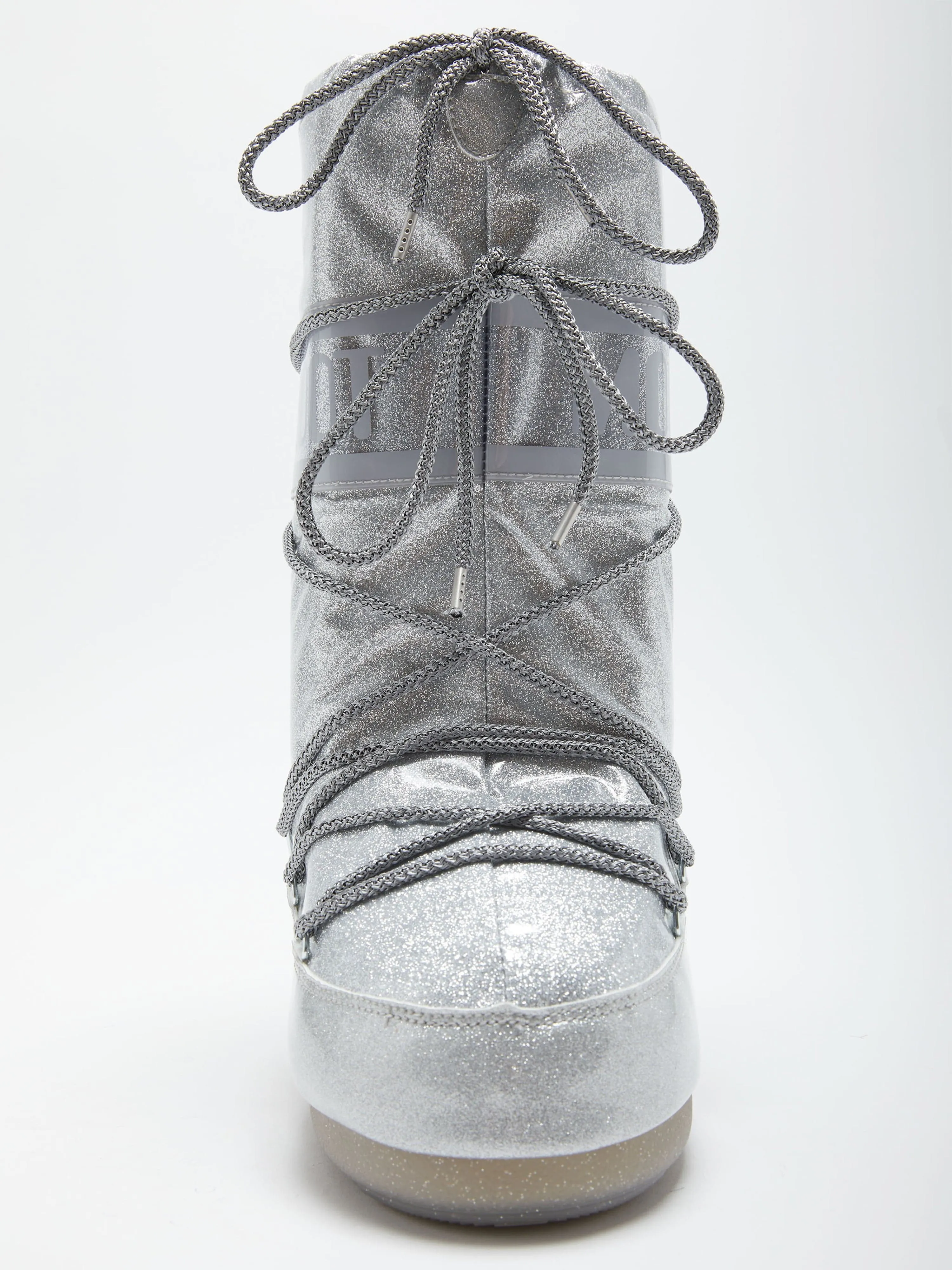 Moon Boot Kids Icon Glitzerstiefel in Silber