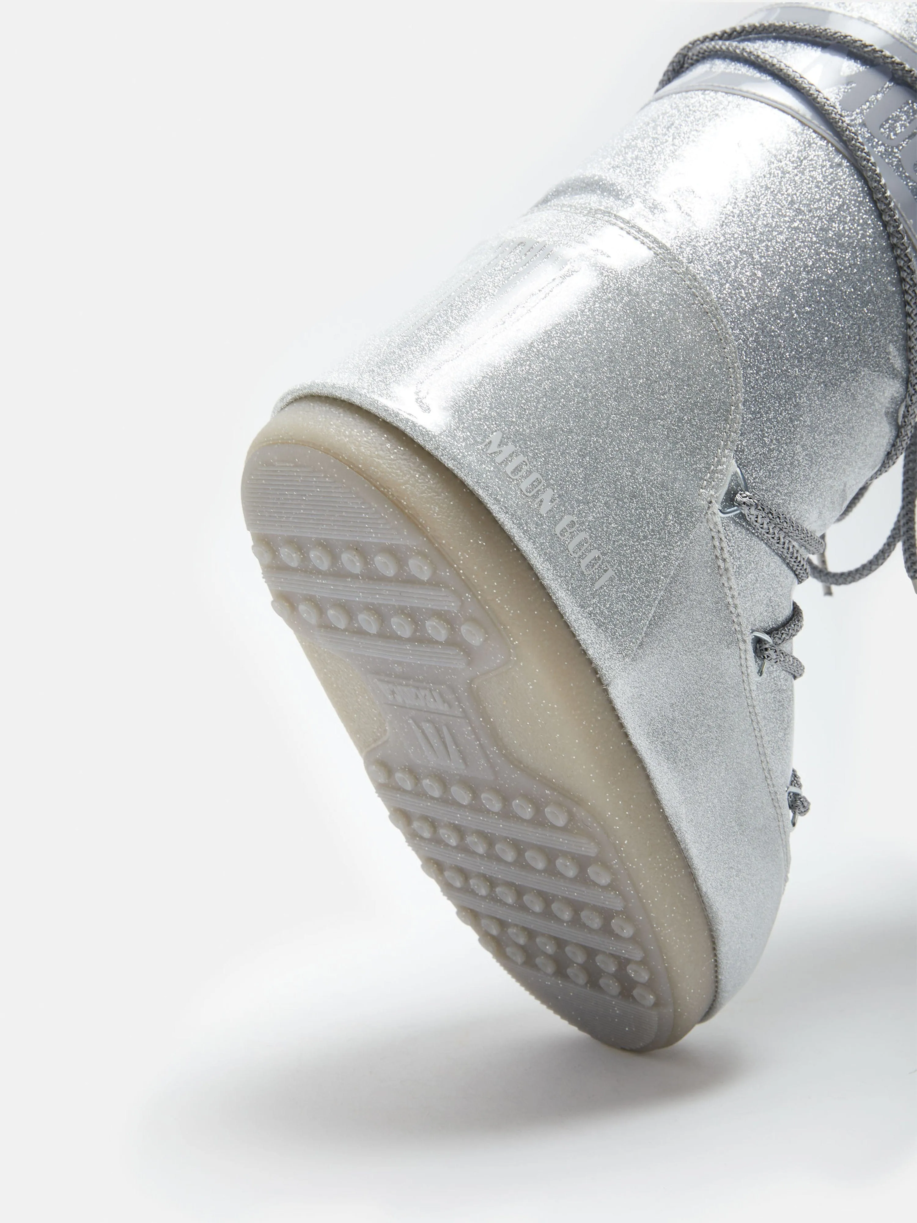 Moon Boot Kids Icon Glitzerstiefel in Silber