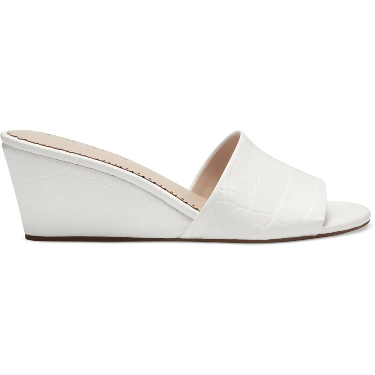 Nallahh Damen elegante Slip-On Keilabsatz Sandalen ecco Schuhe