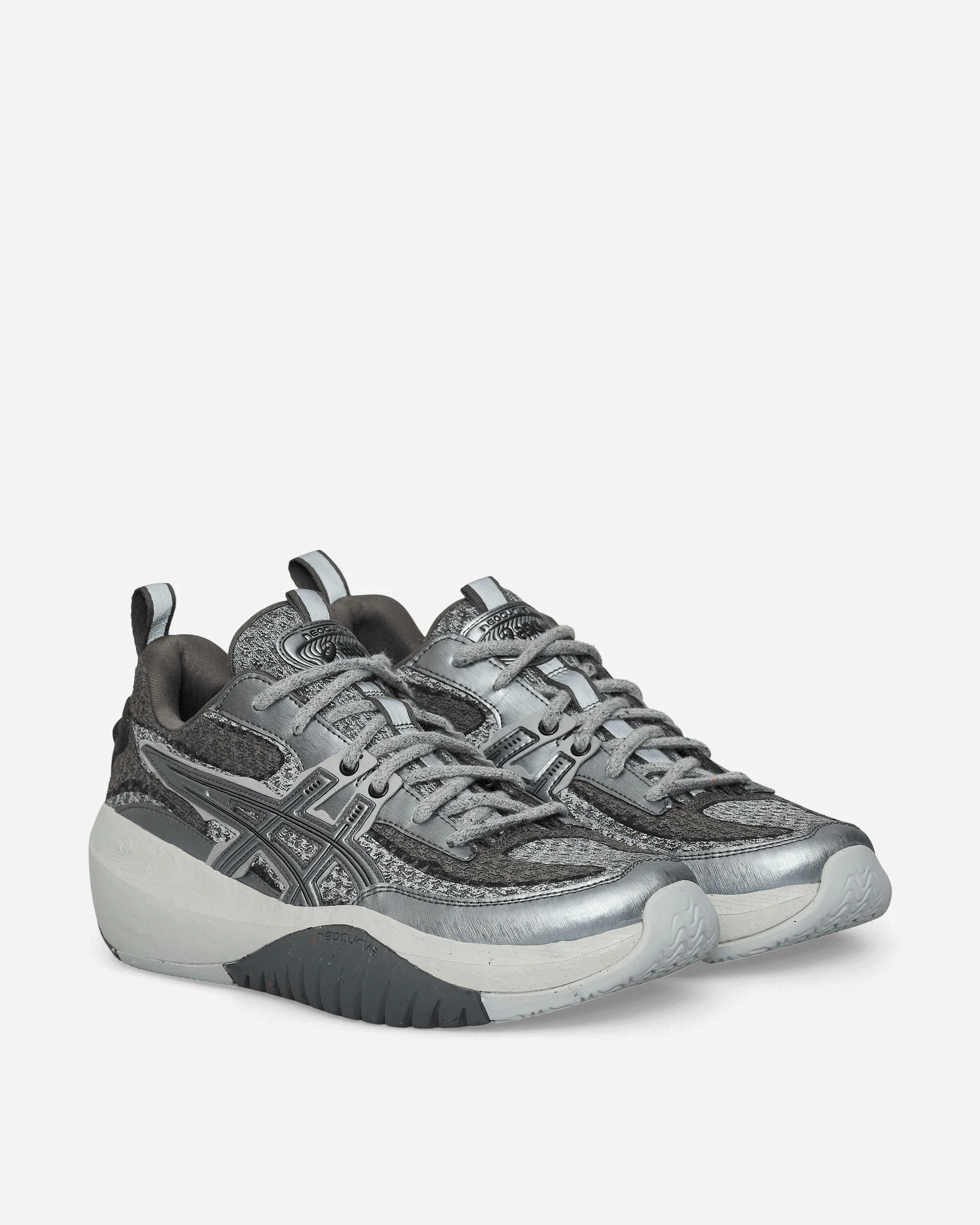 NEOCURVE Sneakers Piemont Grau / Reines Silber